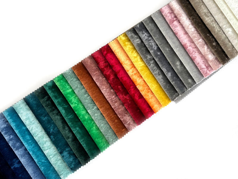 CCIF Gran oferta de tela de tapicería de sofá lisa de terciopelo holandés helado 