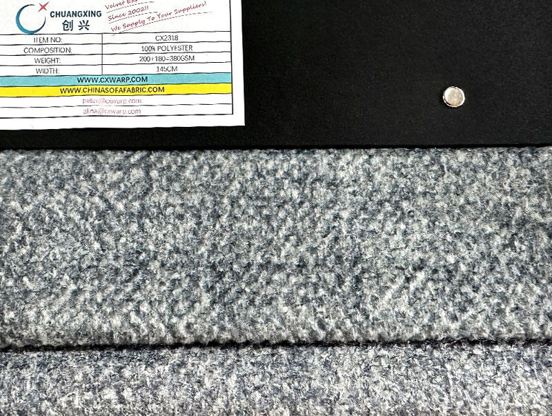CX2321 Tela tipo lino para tapicería de sofá, tejido de terciopelo 