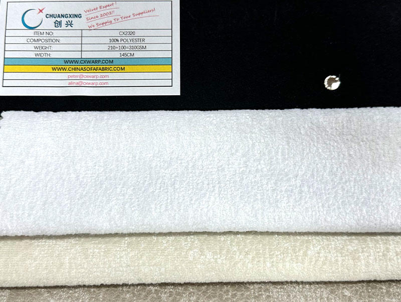 CX2320 Terciopelo del sofá del terciopelo de la tapicería de la venta del terciopelo del nuevo diseño